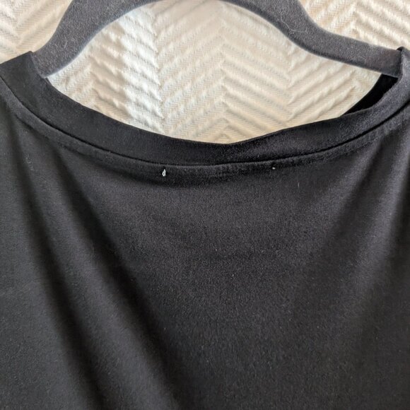 UCHUU Pleat Dress Black with beige white stripe details Size Small 4-6 - Picture 10 of 16